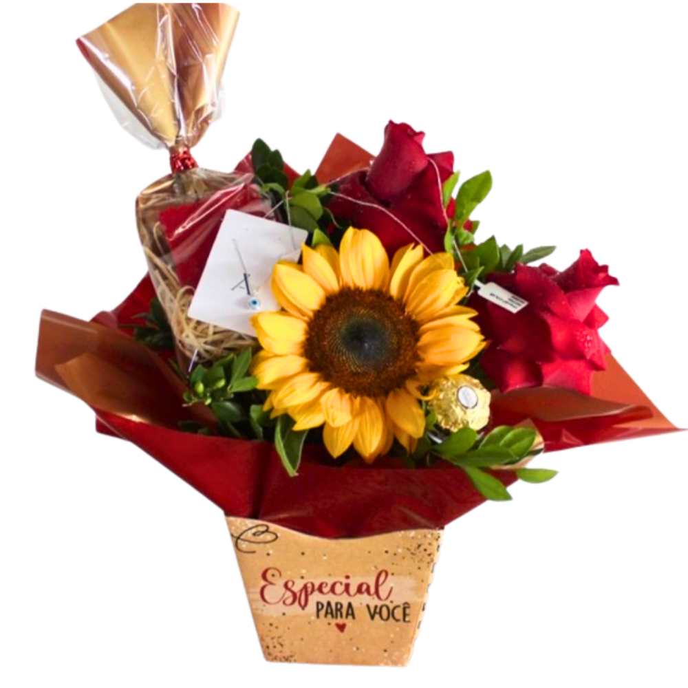 Elegncia Floral Com Colar de Prata